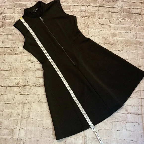 Elie Tahari Black Fit & Flare detail sleeveless dress size 6